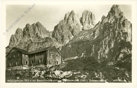 filzmoos, hofpürgelhütte mit bischofsmütze