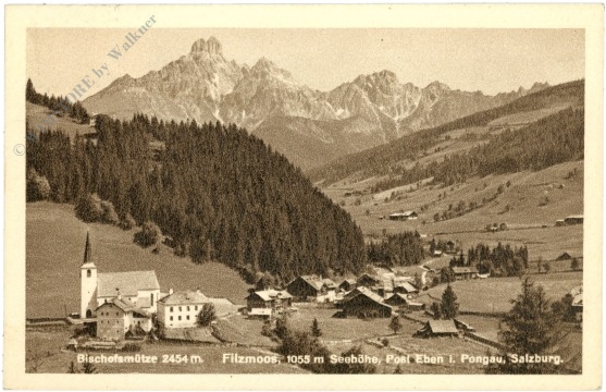 filzmoos, bischofsmütze