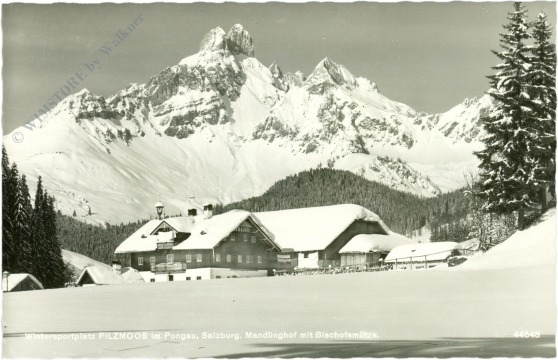 filzmoos, mandlinghof mit bischofsmütze