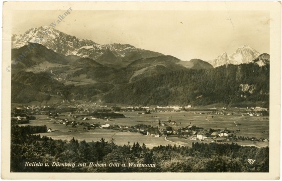 hallein, u. dürnberg mit hohem göll und watzmann