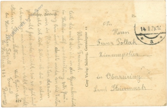 hallein, u. dürnberg mit hohem göll und watzmann
