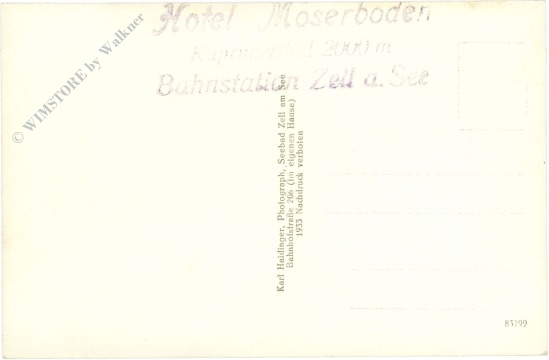 kaprun, hotel moserboden