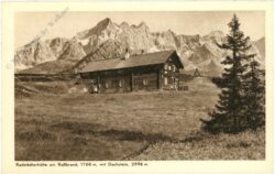 radstädter tauern, radstädterhütte am roßbrand mit dachstein