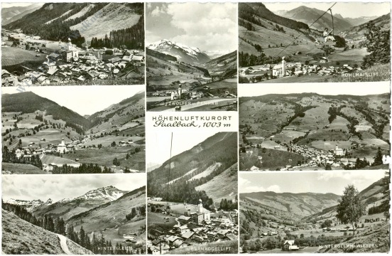 saalbach hinterglemm, multiansicht