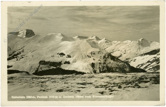 saalbach hinterglemm, galsstein, penhab u. zwölfer vom stemmerkogel