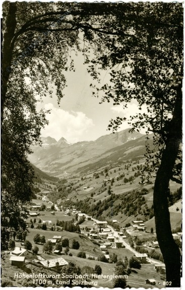 saalbach hinterglemm, ortsansicht
