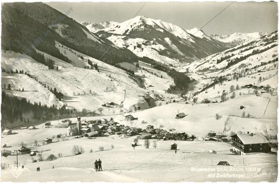 saalbach hinterglemm, ansicht mit zwölferkogel