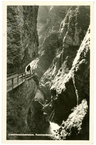 st. johann im pongau, liechtensteinklamm, auswaschungen