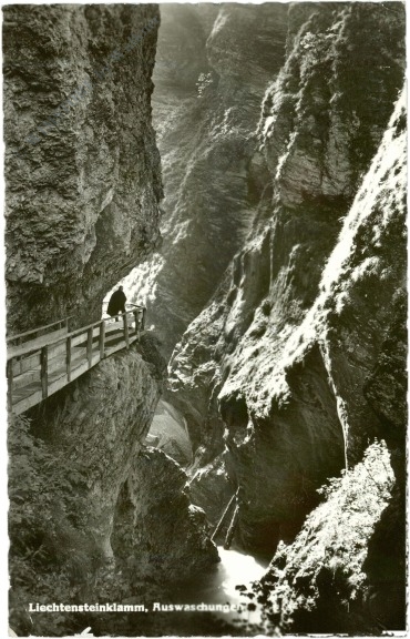 st. johann im pongau, liechtensteinklamm, auswaschungen
