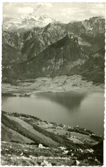st. wolfgang, mit dachstein vom schafberg