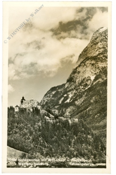 werfen, veste hohenwerfen mit achselkopf u. hochkogel