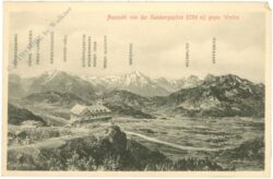 salzburg, aussicht von der gaisbergspitze gegen westen