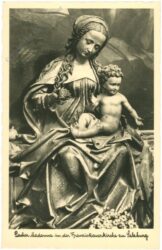 salzburg, pacher madonna in der franziskanerkirche