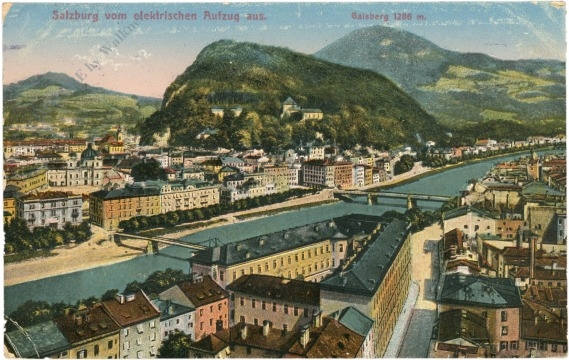 salzburg, vom elektrischen aufzug