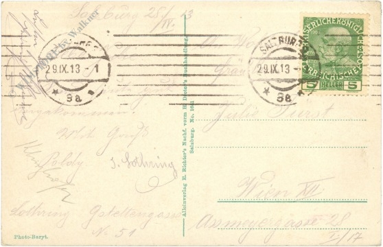 salzburg, vom elektr. aufzug