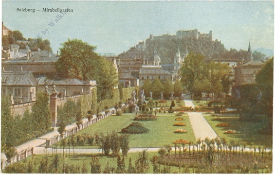 salzburg, staatsbrücke mit der festung