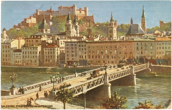 salzburg, mit der brücke