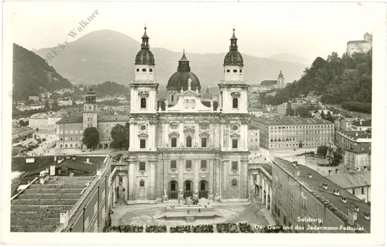 salzburg, der dom und das jedermann festspiel salzburg, der dom und das jedermann festspiel