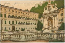 salzburg, pferdeschwemme kapitelplatz