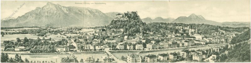 salzburg, panorama vom kapuzinerberg