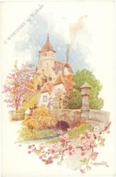 ortsansicht im frühling