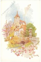 ortsansicht im frühling