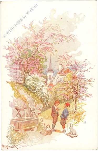ortsansicht im frühling ortsansicht im frühling