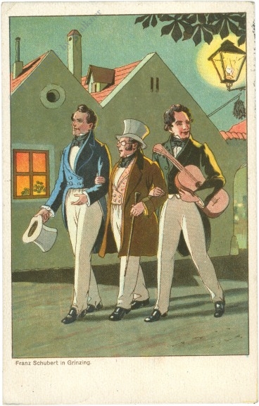 schubert franz, in grinzing
