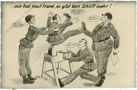 ... mir hat heut tramt, es gibt kan schliff mehr!