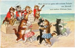 man tanzt so gern mit seinem schatz am strand 'nen netten kleinen jazz