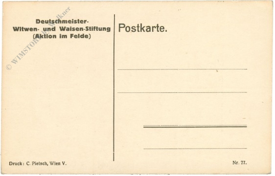 deutschmeister: ausweis über den wöchtentl. verbrauch von 33.020 küssen....