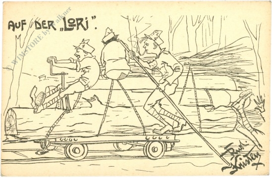 deutschmeister: auf der "lori".