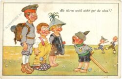 sie hören wohl nicht gut da oben?!