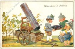 motormörser in stellung