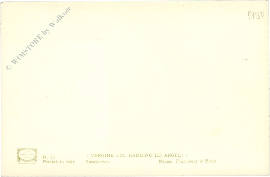 vergine col bambino ed angeli