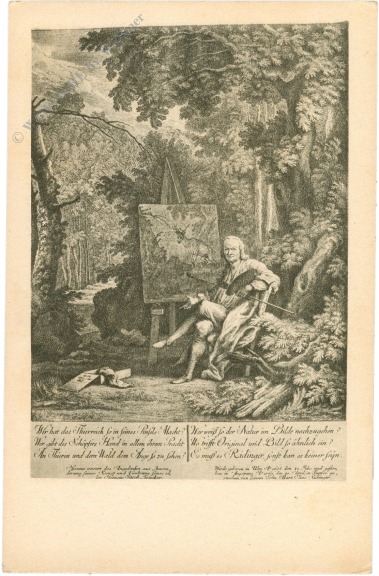 ridinger, johann elias: kupferstich