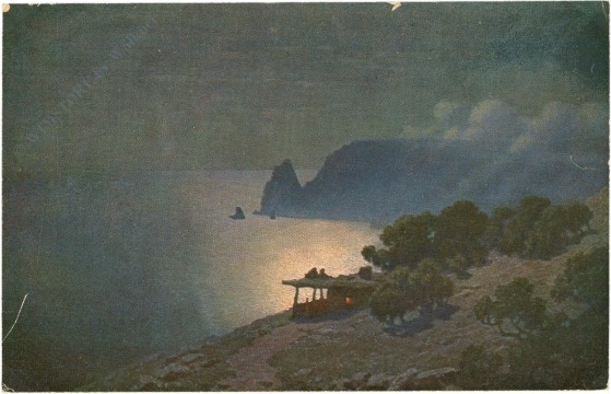 kalmykoff, g.o.: mondschein idyll am meer