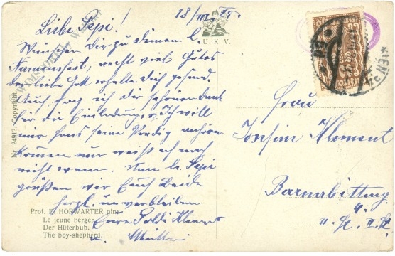 hörwarter, prof. f.: der hüterbub