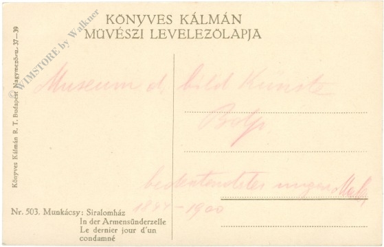 munkácsy: in der armensünderzelle