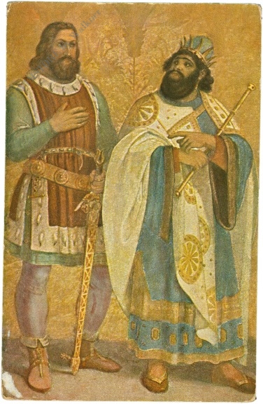 schnorr von carolsfeld: könig etzel und rüdiger von bechelaren schnorr von carolsfeld: könig etzel und rüdiger von bechelaren
