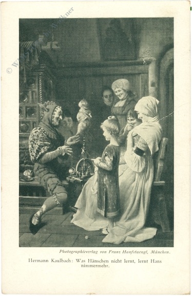 kaulbach, hermann: was hänschen nicht lernt, lernt hans nimmermehr