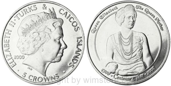 turks & caicos inseln, 1 crown 1969, km 1, ku/ni, st (kopie)