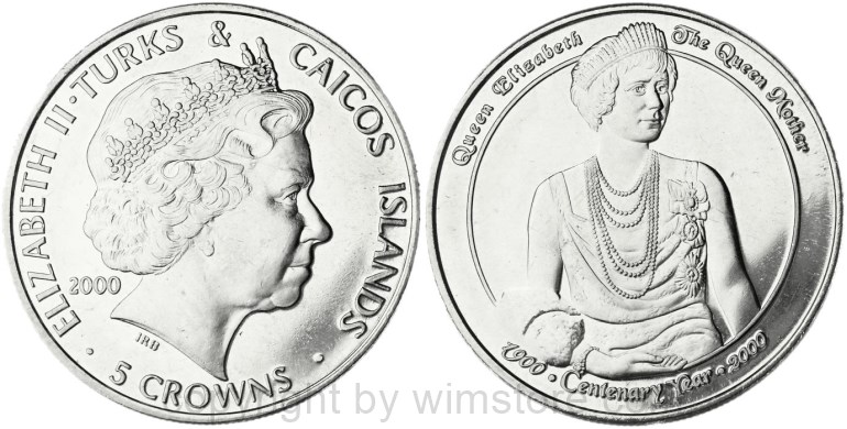turks & caicos inseln, 1 crown 1969, km 1, ku/ni, st (kopie)