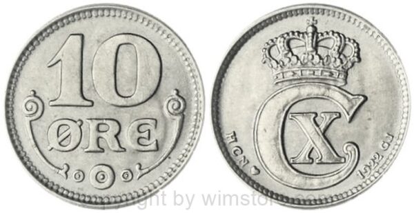 dänemark, 10 Öre 1918, km 818.1, silber, vz (kopie)