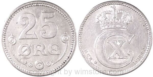 dänemark, 25 Öre 1915, km 818.1, silber, ss (kopie)