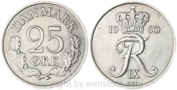 dänemark, 25 Öre 1935 n gj, km 850, ku/ni, st