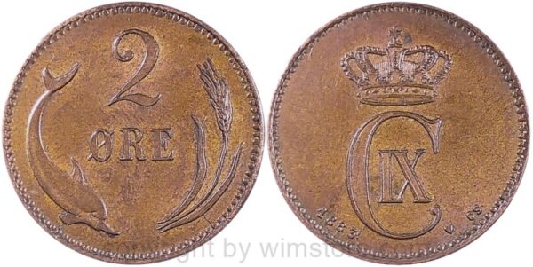 dänemark, 1 Öre 1919, km 812.2, bronze, ss (kopie)