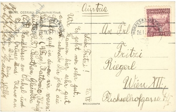 ostrau, deutsches haus