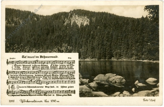 nova pec (neuofen), plöckensteiner see, böhmerwald lied