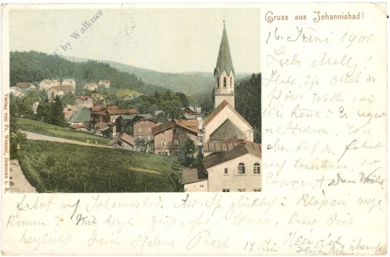 johannisbad, gruss aus johannisbad, gruss aus